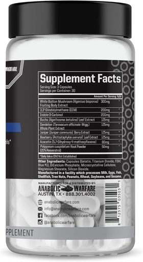 [BRSW2BD7DMPAMD3D] Anabolic Warfare Project Shred, Manage Normal Healthy Cortisol Levels & Water Retention, Body Recomposition Formula, Made with Botanicals*