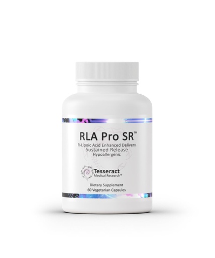 [BRSRAHYYPJ5WK33H] Tesseract RLA Pro SR, Lipoic Acid Supplement, 60 Capsules, Sustained-Release R-Lipoic Acid, Boosts Mitochondrial & Cellular Energy, Hypoallergenic