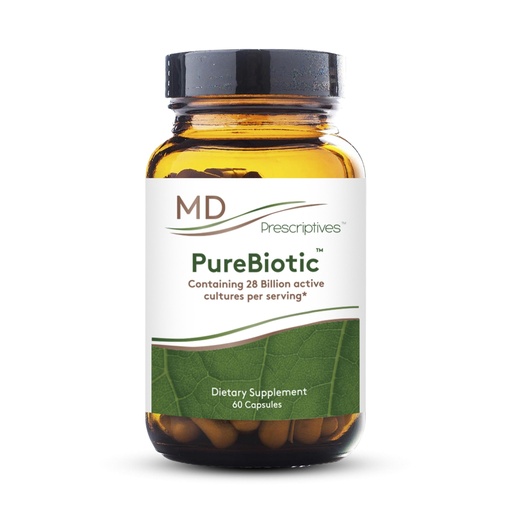 [BRSRAYD6PMMWKALP] MD Prescriptives - PureBiotic - Probiotic Dietary Supplement for Digestive & Gut Health - 60 Capsules