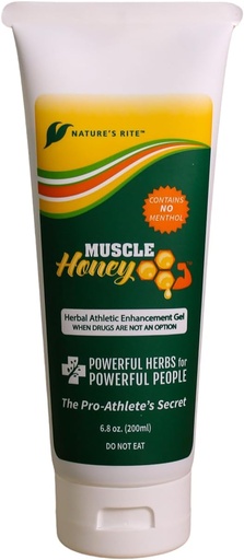 [BRSWKGYCBB5QK33O] Nature's Rite Muscle Honey, 6.8 oz. (200 mL), All-Natural Herbal Gel, Sports & Athletic Aid, WADA & NCAA Compliant