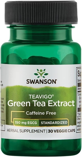 [BRSWIYLYDMGBE23A] Swanson TEAVIGO GRN Tea 150MG EGCG 30VEG Cap