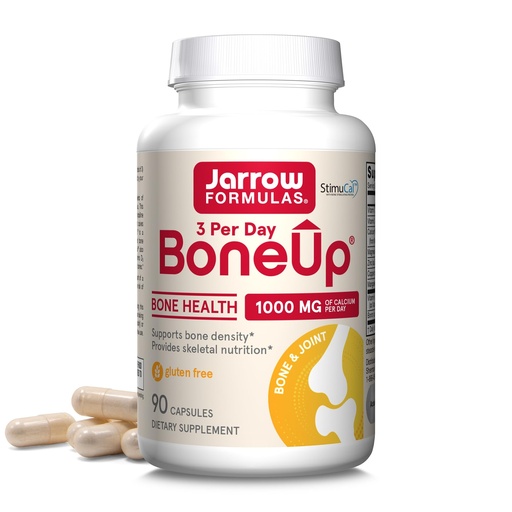[BRSWI2QDAUABYCLE] Jarrow Formulas BoneUp Three Per Day for Bone Density and Skeletal Nutrition, Includes Vitamin D3, K2 (as MK-7) and Calcium, 90 Capsules, 30 Day Supply