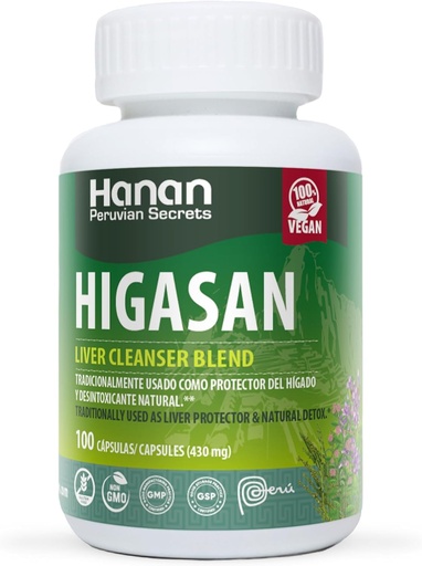 [BRSW2YD4OUNAY3TU] Hanan Higasan Liver Cleanser Blend | 100 Capsules | Naturally Aids in Supporting Healthy Liver Function & Healthy Cholesterol Levels (2 Pack)
