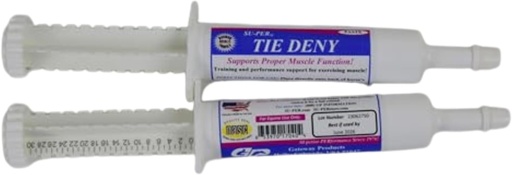 [BRSRAZYPOAFQG2D6] SU-PER Tie Deny Paste for Horses - Energy Supplement for Proper Muscle Function in Performance Horses - Normal Circulation & Oxygen Uptake, Energy Production, Fatigue Delay - 30CC, (2 Pack)