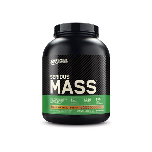 [BRSWIFIDDMEGMC36] Optimum Nutrition Serious Mass, Weight Gainer Protein Powder, Mass Gainer, Vitamin C and Zinc for Immune Support, Creatine, Chocolate Peanut Butter, 6 Pound (Packaging May Vary)