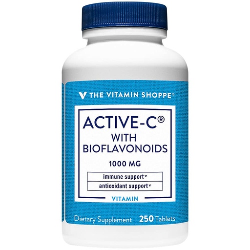 [BRSWIZIFB4ABEYDU] The Vitamin Shoppe Active-C with Bioflavonoids 1000 Antioxidant for (250 Tablets)
