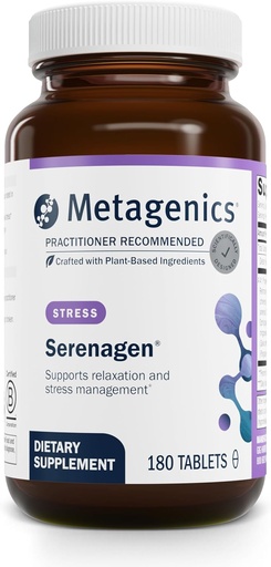 [BRSWIZYZOMABCETE] Metagenics Serenagen Supplement - Herbal Stress Management with Asian Ginseng " Chinese Herbs - Supports Calm, Focus, Energy " Sleep* - Non-GMO, Gluten-Free, Vegetarian - 180 Tablets