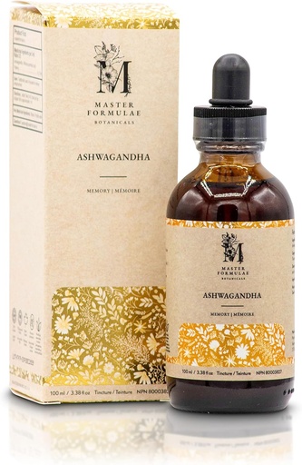 [BRSWYED2OAPQKG33] Master Formulae Ashwagandha Root Herbal Tincture 100ml | Extra Strength Extract | 100% Natural | High Bioavailability