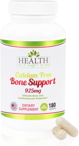 [BRSRAZTROIDQYDTB] 健康(Health As It Ought To Be Calcium Free Bone Support Supplation) 终骨和心血管保护(Ultimate Bone) 180 Capsules(180 Capsules)