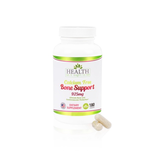 [BRSRAZTROIDQYDTB] Health As It Ought To Be Calcium Free Bone Support Supplement | Ultimate Bone and Cardiovascular Protection | 180 Capsules