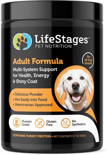 Stage 2: Multivitamin Adult Formula for Dogs | All-in-One Support of Weight Management, Digestive Health, Hip & Joint Pain, Stress & Anxiety & more, All Natural - Vet Approved