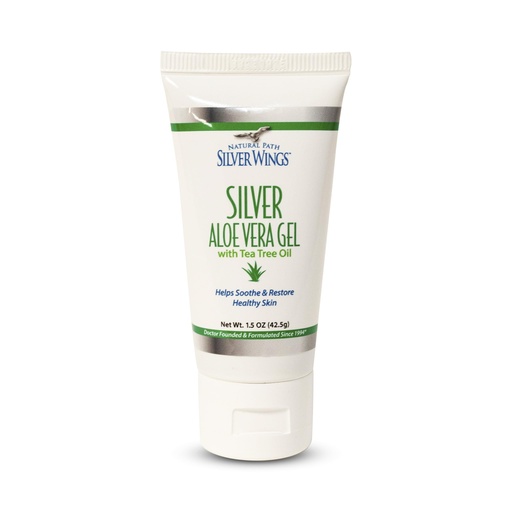 [BRSWIZTQDF5WGFLA] Natural Path Silver Wings 200ppm Silver with Aloe Vera Gel and Tea Tree Oil - Soothing Skin Care - 1.5 oz