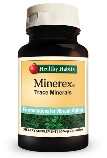 [BRSWY2QPDMFGCF35] Healthy Habits MINEREX High Potency Complete Mineral Supplement with Sentramin Plant and Sea Bed Minerals derived from Senonian Vegetate 60-Count