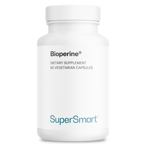 [BRSWIHQZBECRE3DU] SuperSmart Bioperine 30mg per Day (95% Piperine) - Black Pepper Extract Supplement - Absorption Enhancer - Digestive Enzymes Support | Non-GMO & Gluten Free - 90 Vegetarian Capsules