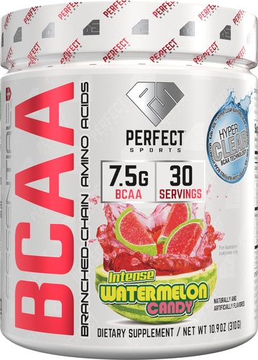 [BRSWYEAZBZ4G2HLZ] PERFECT SPORTS Essential BCAA Hyper Clear | KaNa-Sol™ Technology | 7.5g Vegan BCAAs | Zero Sugars, Carbs, or Calories | 30 Servings (Watermelon Candy)
