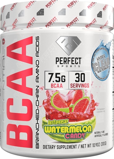 [BRSWYEAZBZ4G2HLZ] PERFECT SPORTS Essential BCAA Hyper Clear | KaNa-SolTM Teknolojisi | 7.5g Vegan BCAAs | Zero Sugars, Carbs, or Calories | 30 Hizmet (Watermelon Candy)