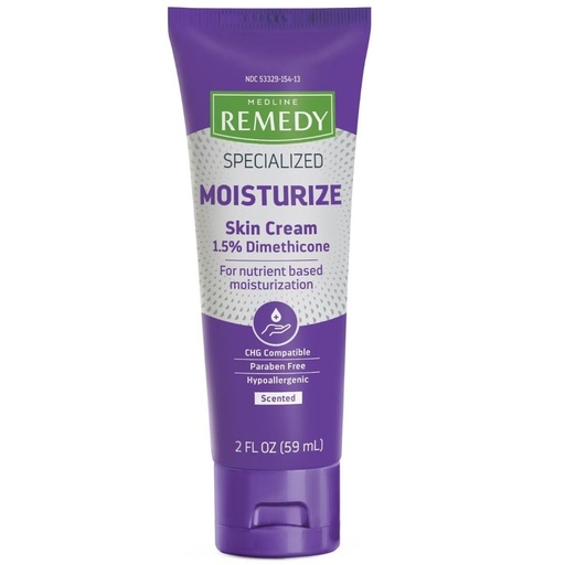 [BRSWGEI7AAOQKC3F] Medline Remedy Specialized Skin Cream (2 oz Tube), Scented, 1.5% Dimethicone, Nourishing Moisturizer for Dry Skin, Sulfate-Free, Paraben-Free, Hypoallergenic Body Cream, Daily Lotion for Dry Skin