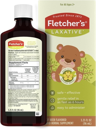 [BRSWI2TRCRYQAEQ5] Laxative Fletcher, Root Beer, 3.25 Ounce