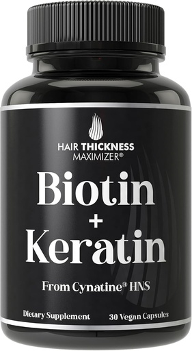 [BRSWYZAZBAIGE3LD] Keratina clínicamente probada + suplemento de crecimiento del cabello de biotina. con Cinatina HNS Keratina clínicamente estudiado para elgador, pelo más sano. para Mujeres y Hombres. Mejorado con Biotina 10000mcg para Max Resultados