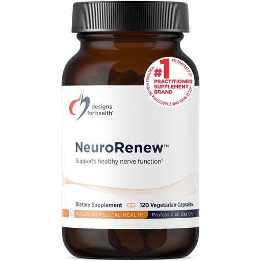 [BRSWGFD6PIFBGYLJ] Designs for Health NeuroRenew - 5-MTHF with Vitamin B6 (p-5p), Methyl B12, Acetyl L-Carnitine, B1 (Benfotiamine) + More - Supports Healthy Nerve Function - Non-GMO Supplement (120 Capsules)