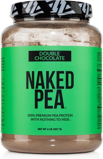 [BRSRAYAZAADWKHTU] NAKED Pea - Double Chocolate Protein from US & Canadian Farms, Organic Cocoa, Organic Coconut Sugar - No GMO, No Soy, and Gluten Free, Aid Growth and Recovery - 21 Servings