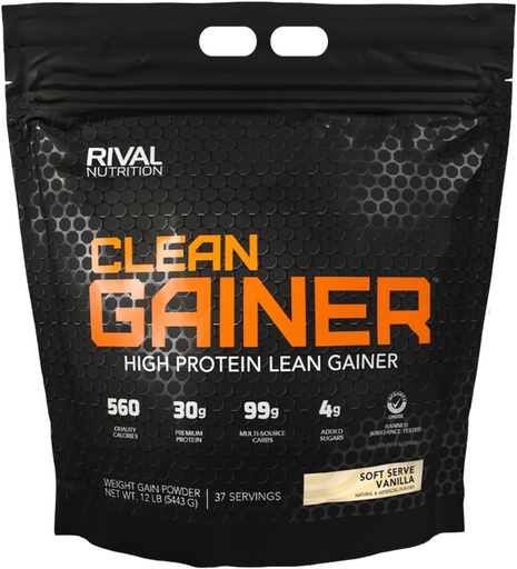 [BRSWGCQZOR7R6EQV] RIVAL NUTRITION 클린 게인 - 소프트 세이버 바닐라 12lb