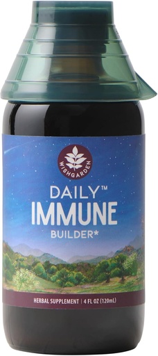 [BRSWYFAEDMMRE2DZ] WishGarden Herbs Daily Immune Builder with Black Elderberry & Astragalus - Daily Immune Support Formula for Adults, Herbal Immune System Booster with Elderberries, 4oz