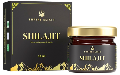 [BRSRAY33BEHBOALG] Shilajit Resin Pure Himalayan 20g Jar - by Empire Elixir High Potency Gold Grade for Men & Women | Natural Mineral Supplement | Energy Boost & Immune Support, 75% Fulvic Acid