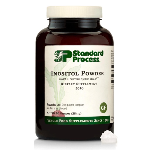 [BRSWIZYQOINRKH3E] Standard Process Inositol Powder - Daily Heart Supplement for Cardiovascular & Nervous System Support - Gluten-Free, Non-Dairy & Non-Soy - 10 Ounces (405 Servings)