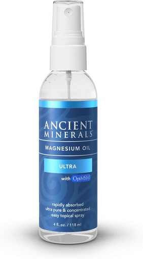 [BRSWECQRCMNB4HTZ] Antiikin mineraalit Ultra Magnesium öljy ruisku MSM - Pure Zechstein Topillinen Magnesiumkloridi kanssa Lisäetuja OptiMSM (4oz)
