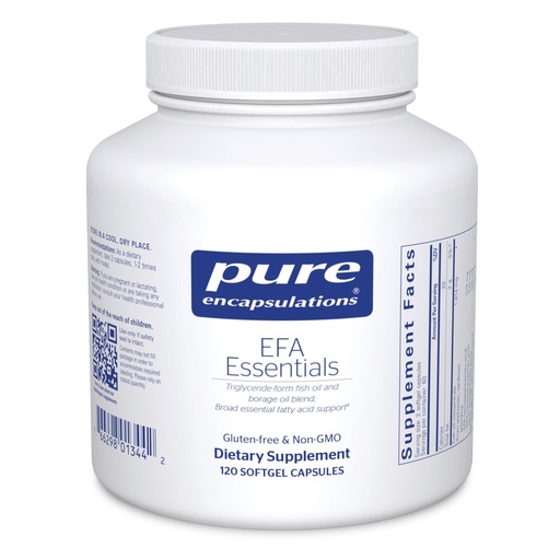 [BRSWIZYYBQCAAH3C] Pure Encapsulations EFA Essentials | Triglyceride-Form Fish Oil and Borage Oil Blend | 120 Softgel Capsules