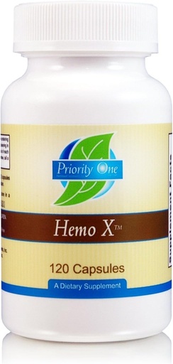 [BRSWGZQCCN7Q2FL5] Priority One Vitamins Hemo-X 120 Capsules - Encourages Normal red Blood Cell Production and Assimilation of Iron.*