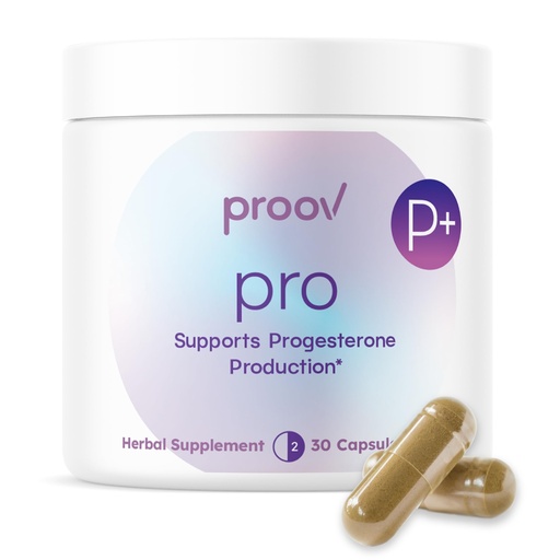 [BRSW2AT5PINAKD3G] Proov - Pro - Promotes Progesterone Production - Hormone Balance for Women - Fertility & Menopause Support - Vitex, Ashwagandha, Maca - Herbal Supplement – 30 Capsules - 2 Month Supply