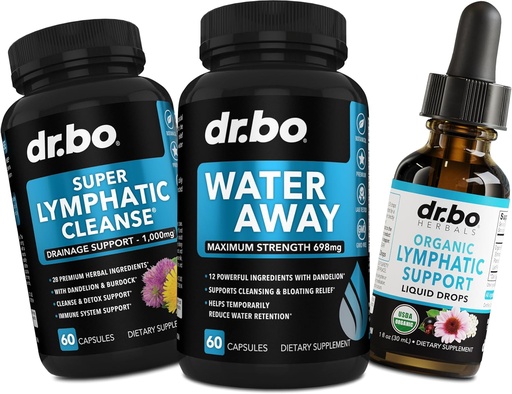 [BRSRAEIYOQIRYDLH] Water Pills Diuretics & Lymphatic Drainage Supplements - Natural Away Pills Water Retention & Organic Lymphatic Support Liquid Drops Cleanse - Fluid & Lymph System Support Supplement Detox