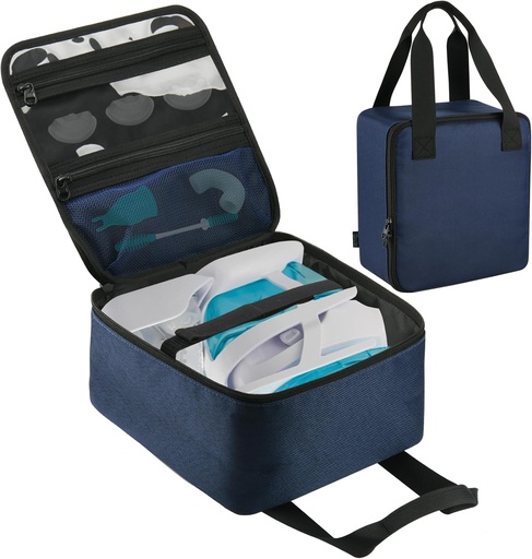 [BRSROCQZC4DWMDLP] Beautyflier Nose Cleaner Storage Bag, Travel Safety Case for Navage Nasal Irrigation System, Countertop Caddy Portable Neti Pot Carrying Case, Protective Nose Cleaner Bag with Handle Strap (Bag Only)