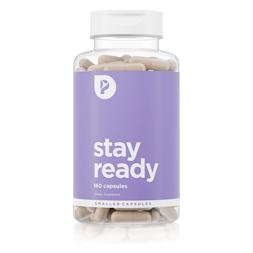 [BRSWGZ3YBZ7BY232] Stay Ready Fiber Supplement By Pure for Men & Pure for Her | Vegan | Bloat & Gas Relief, Supports Digestive Health & Regularity for Men & Women | 160 Capsules