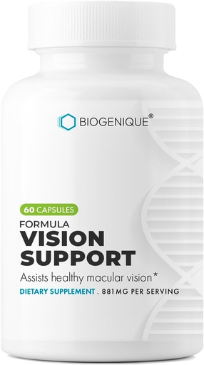 [BRSROGD6AF7RE3L6] Vision Support Supplement with Lutein, Lycopene, Vitamins & Minerals for Eye Health & Vision Health Support 60 Capsules - Made in USA - Non-GMO, Gluten Free
