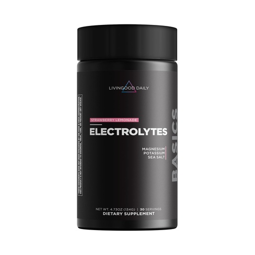 [BRSROYITO4NGAGT2] Livingood Daily Electrolytes Powder, Electrolytes Hydration Drink Mix with Vitamin C, Magnesium, Taurine & Sea Salt, Electrolyte Supplement for Energy & Hydration, Keto, Strawberry Lemonade, 30 Srvgs