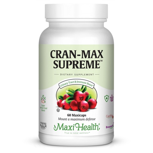 [BRSWIYAKCUOQYHDU] Maxi Health Cranberry Supplement for Urinary Tract & Immune Boost – Cranberry Pills for Women and Men with MSM & Oregano – 60 Capsules