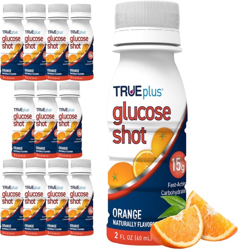[BRSROAT4OAOWOHT6] TRUEplus Glucose Shots 12 Bottles - Orange