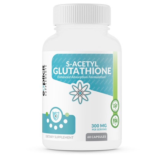 [BRSW2A37A4OQG2TV] eXplicit Supplements S-Acetyl Glutathione SAG 300mg Per Dose, Acid-Resistant Caps, Made in The USA - 60 Capsules