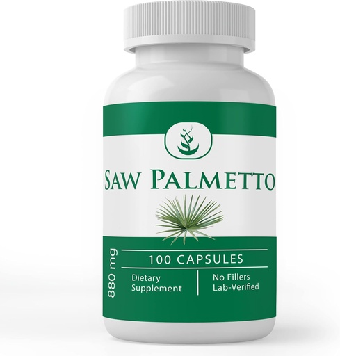 [BRSWYBIZDEHQGDQY] PURE ORIGINAL INGREDIENTES Saw Palmetto, (100 cápsulas) Siempre puro, sin aditivos ni artillería, Lab Verified