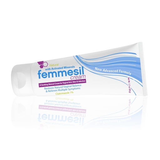 [BRSWKGQYBIOWK332] Femmesil Yeast Infection Treatment for Women, with Clotrimazole, Antifungal Vaginal Cream for Soothing Relief of Vaginal Itch & Irritation, Burning & Discomfort, 1.7oz Tube