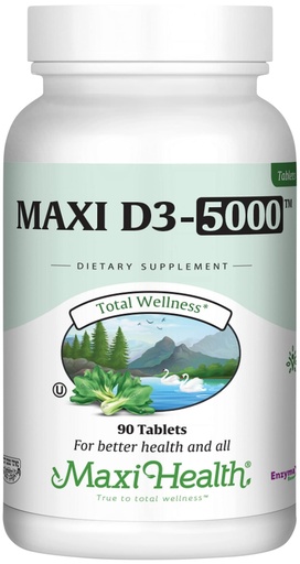 [BRSWIYARBRYQMHY3] Vitamin D3 5000 IU (125 mcg) - High Dose Vitamin D 5000 IU for Healthy Bones, Teeth, Immune Support - Kosher Non GMO - High Potency Vit D3 - Pure Vitamin D Supplements for Women and Men - 90 Tablets