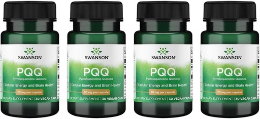 [BRSWGFD3CF5B43Q2] Swanson Pqq Pyrroloquinoline Quinone 20 mg 30 Veg Caps (4 Pack)
