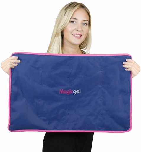 [BRSWGYIPAAIQACLA] Extra Large & Reusable Ice Pack (15 x 23.5 inches, XL) for Maximum Back and Full Body Pain Relief from Injuries, Swelling, Bruises, Sprains | Ice Blanket for Sleeping & Physical Therapy | By Magic Gel