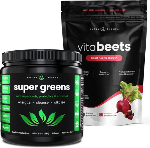 [BRSROCA6C55AYFD3] NutraChamps Super Greens & Beet Chews Bundle