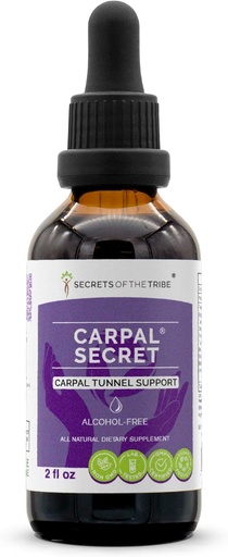 [BRSWGZIRO4BAA3DZ] Secrets of the Tribe - Carpal Secret, Carpal Tunnel Support, Herbal Supplement Blend Drops Alcohol-Free Liquid Extract (2 fl oz)