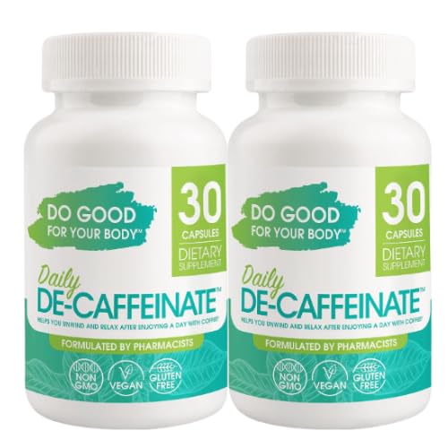 [BRSREBD7AB7GOA35] Daily De-Caffeinate for Coffee Lovers – Rutaecarpine Supplement for Relaxation After Caffeine – Non-Melatonin, Non-Addictive Evening Formula, 30 Capsules (Pack of 2)