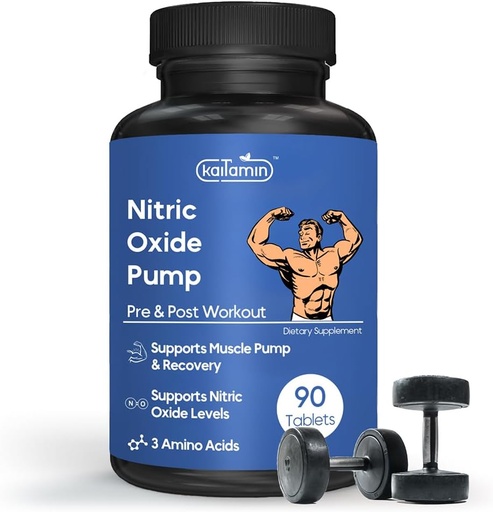 [BRSRMHD5CANBGFY7] Nitric Oxide Supplement Pre Workout Supplement for Men | Muscle Growth | Arginine Glutamine & Ornithine - 90 Vegan, Non-GMO Pills Supporting Male Health